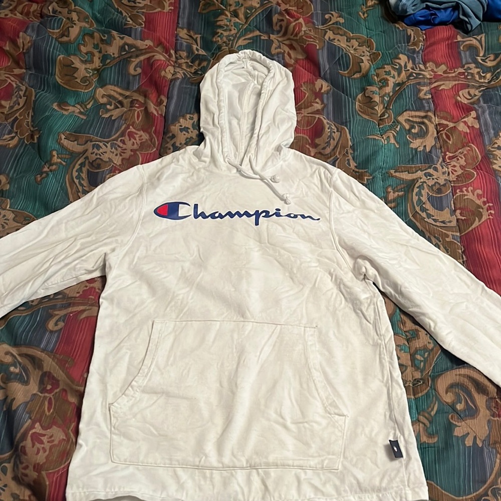 White Champion Hoodie